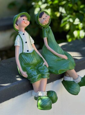 花园摆件吊脚娃娃阳台庭院造景家居客G厅电视P柜露台花架园艺装饰