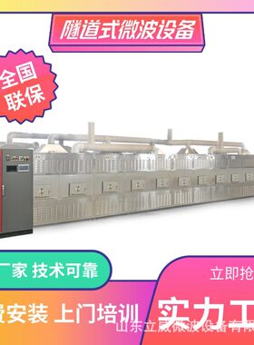 立威隧道式莲子微波烘干机 龙眼烘干设备 桂圆干燥脱水一体机