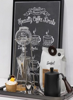 现代简约厨房装饰品摆件餐边柜组合样板间咖啡主题装饰画餐厅摆件