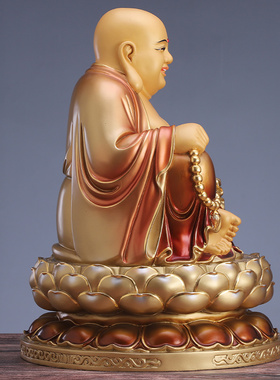 笑佛大肚弥勒佛菩萨纯铜弥勒佛摆件家居客厅招财弥勒佛佛像未来佛