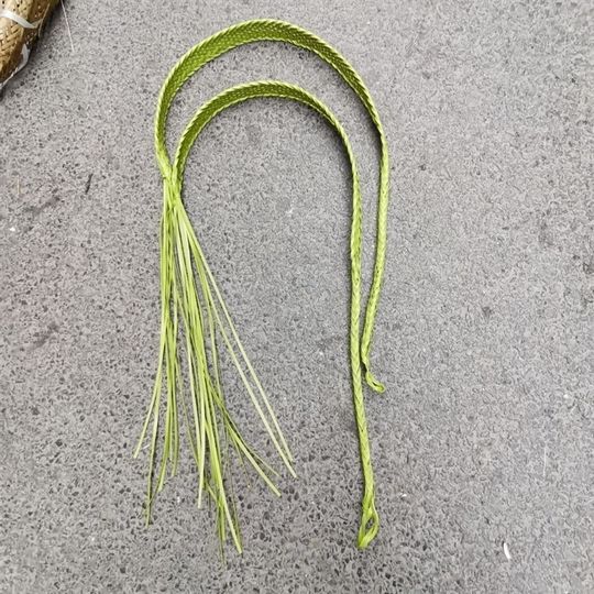 背篓背系婴儿背篓背带背筐背绳布背系浅绿色胶背系长1.6M双肩背