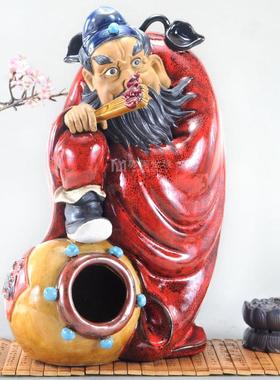 石湾陶瓷公仔艺术品礼物家居电视柜客厅饰品镇宅钟馗中式摆件