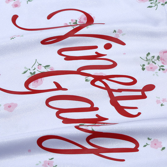 NFL美橄超级碗49人队长袖T恤 美式复古蕾丝花边印花宽松V领球衣女