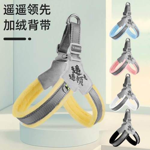 狗套头脖套夏季中型犬小型犬泰迪狗防脱防咬狗狗背心式遛狗牵引绳 - 图1