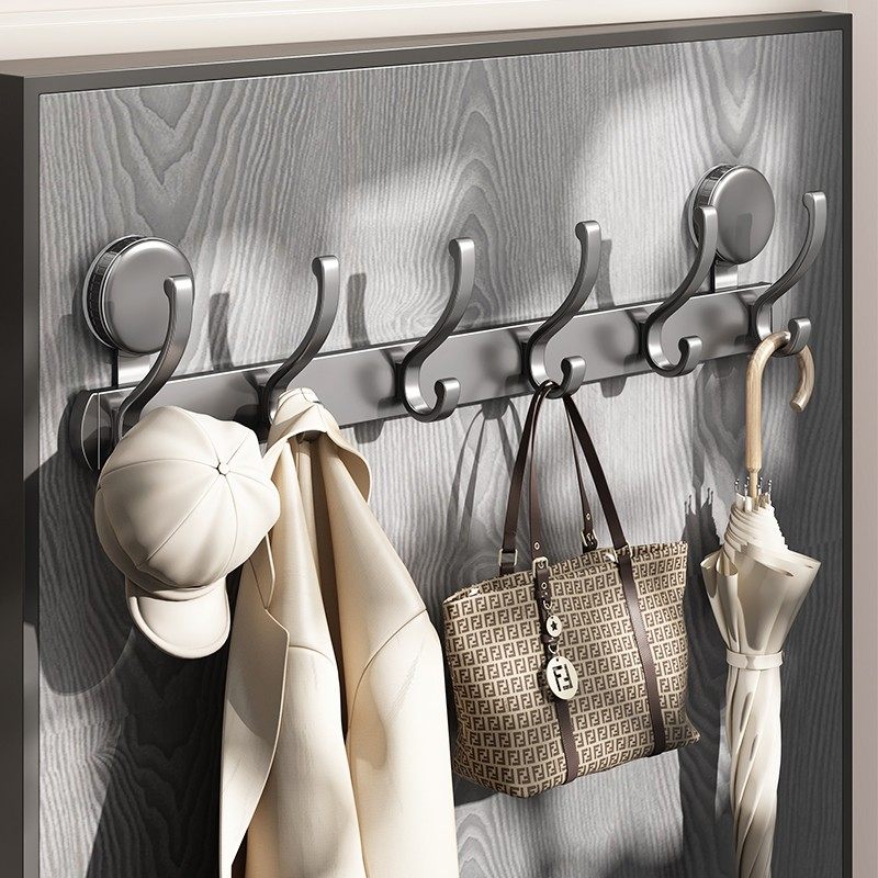 吸盘门后挂钩强力粘胶壁挂浴室置物架卧室入户门挂衣架免打孔收纳,淘宝优惠券,粉丝福利购,淘宝优惠卷