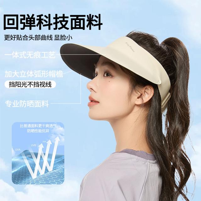 韩国进口SunNova新款运动大檐防晒帽女夏季防紫外线空顶帽无痕一 - 图1