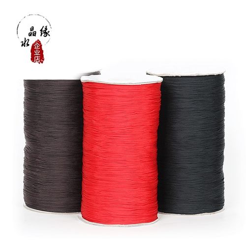 大卷加密72号玉线串珠手工编织红线绳项链绳手链手绳di材料红绳子 - 图0