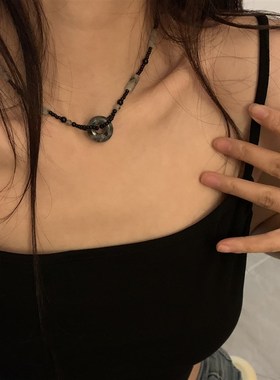 情侣毛衣项链女生网红爆款毛衣链设计感小众女锁骨链绳2022年新款