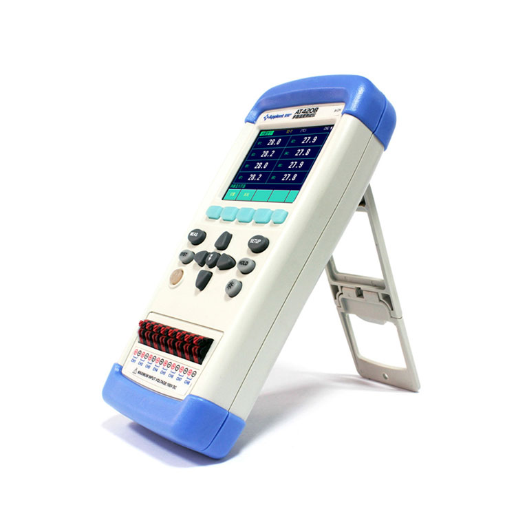 安柏AT4208/4202手持多路温度测试仪 热电偶测温仪温升巡检记录仪 - 图1