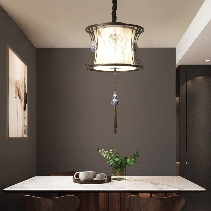 中国风禅意复古吊灯过道走廊玄关卧室书房茶楼饭厅灯新中式灯具,淘宝优惠券,粉丝福利购,淘宝优惠卷