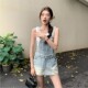 ແອວສັ້ນ skirt suspender jeans skirt
