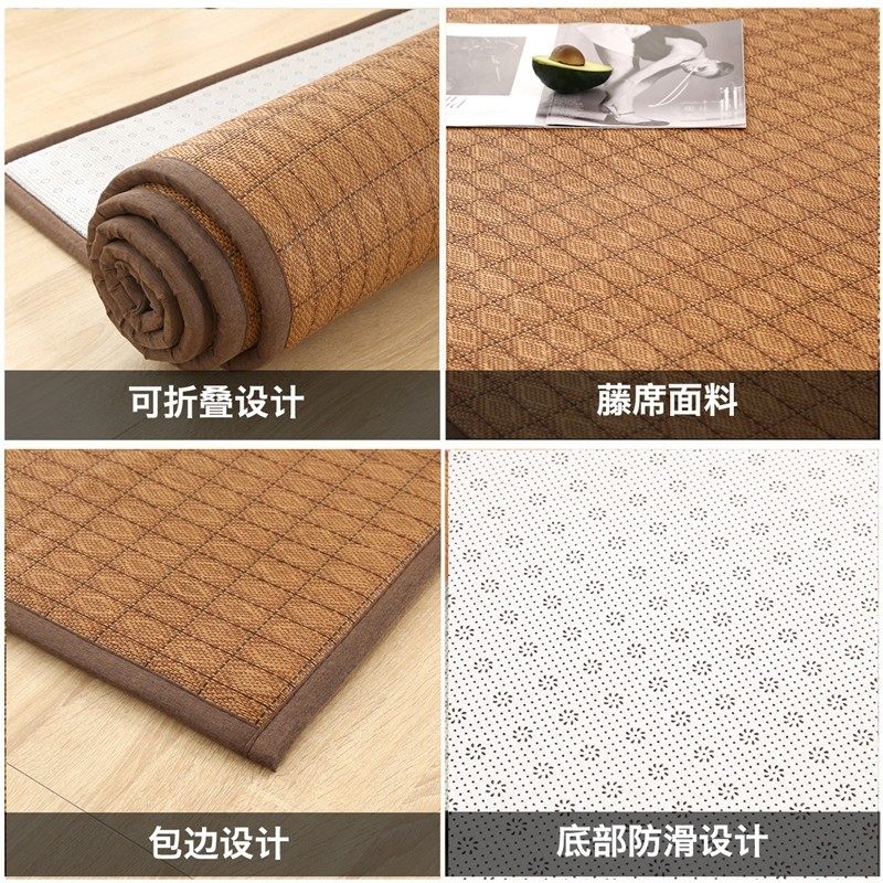 可定制凉席地垫夏天打地舖地上睡觉垫子床垫榻榻米藤席沙发垫席子,淘宝优惠券,粉丝福利购,淘宝优惠卷