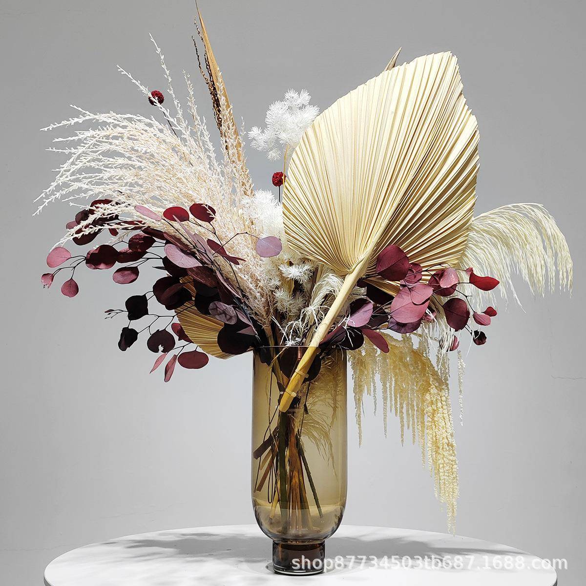 现代轻奢仿真花艺样板房间客厅摆件餐桌干花高级感花瓶插花装饰品 - 图0