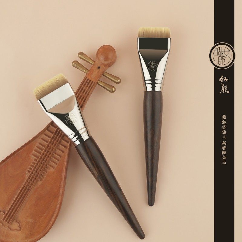 申珅专属魅女郎红颜071一字型粉底刷不吃粉扁平头粉底液化妆刷 - 图0