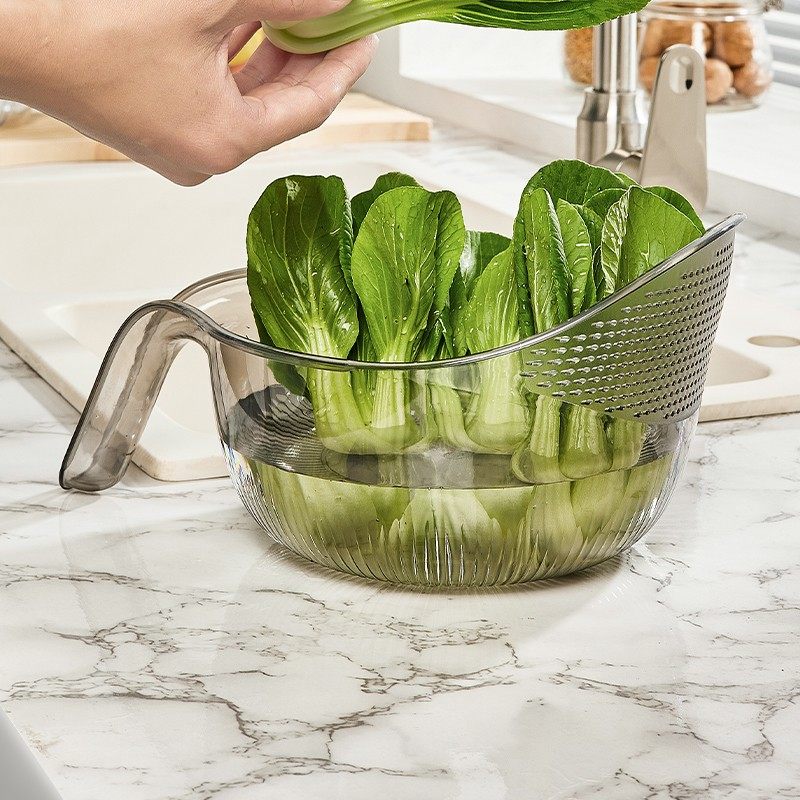 厨房淘米神器洗米筛淘菜盆沥水篮过滤器洗菜碗洗水果滤水杯淘米篮,淘宝优惠券,粉丝福利购,淘宝优惠卷