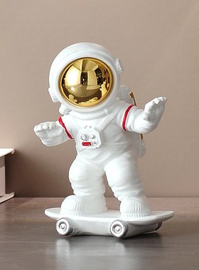 家居装饰品太空人宇航员摆件玄关客厅电视柜办公桌面创意轻奢摆设