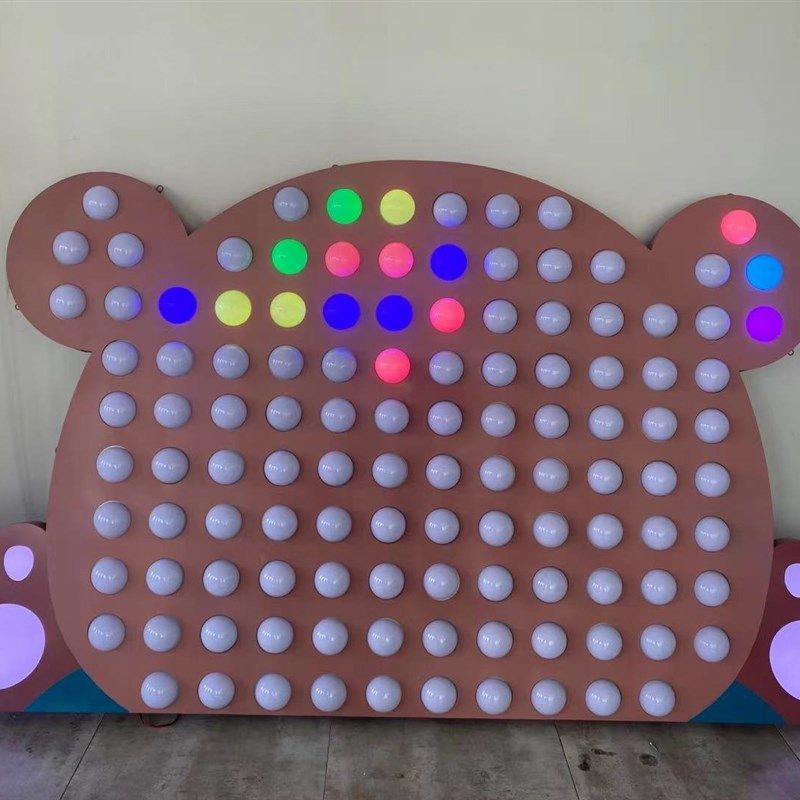 互动网红墙触摸灯变色灯拍拍灯音乐打卡商场拼图签到造型像素墙,淘宝优惠券,粉丝福利购,淘宝优惠卷