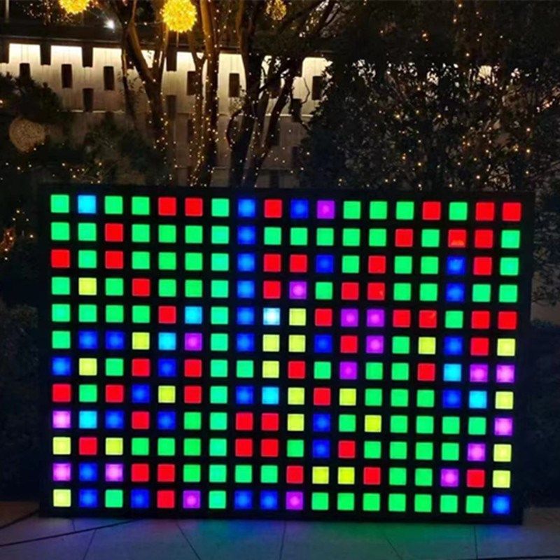 互动网红墙触摸灯变色灯拍拍灯音乐打卡商场拼图签到造型像素墙,淘宝优惠券,粉丝福利购,淘宝优惠卷
