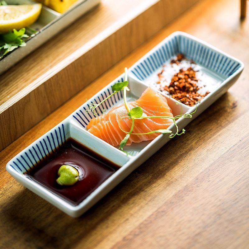 陶瓷蘸料小碟分格备盘子烤肉蘸料盘三格味碟调料碟小菜碟分隔餐具,淘宝优惠券,粉丝福利购,淘宝优惠卷