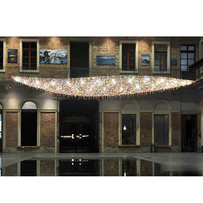 吸顶灯叶子水晶吊灯酒店圆形K9吊灯宴会厅售楼部创意大型工程灯,淘宝优惠券,粉丝福利购,淘宝优惠卷