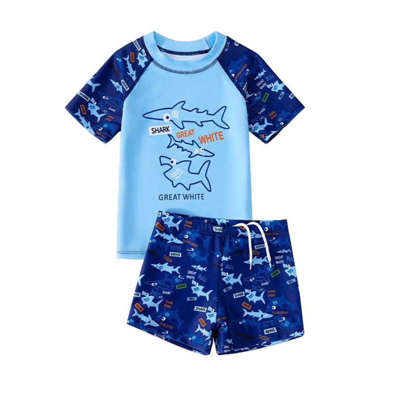 儿童泳衣分体套装男童短袖游泳衣沙滩短裤中小童宝宝专业泳装夏季,淘宝优惠券,粉丝福利购,淘宝优惠卷