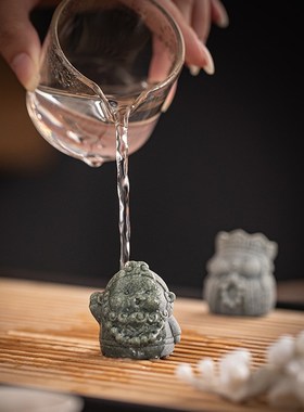 国潮西游记师徒四人茶宠小摆件创意鱼缸造景盆栽造景茶桌茶台装饰