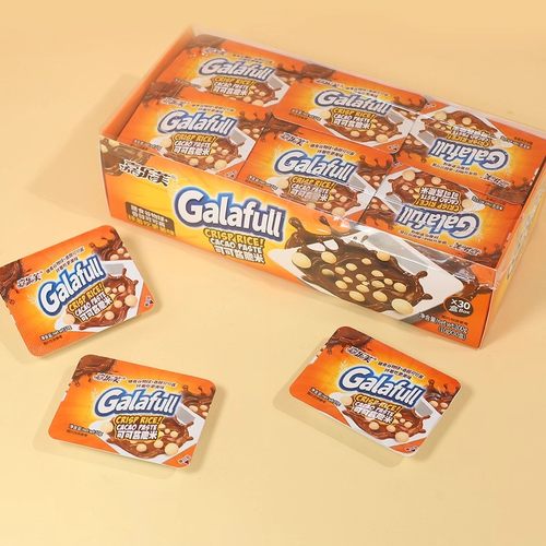 嘉乐芙可可酱脆米谷物米花巧克力学生小孩零食朱古力休闲食品 - 图3