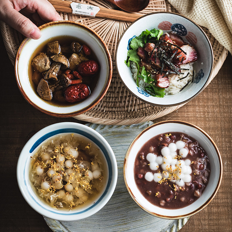 个人专用高颜值碗家用吃饭小碗特别好看的碗斗笠面碗陶瓷饭碗餐具,淘宝优惠券,粉丝福利购,淘宝优惠卷