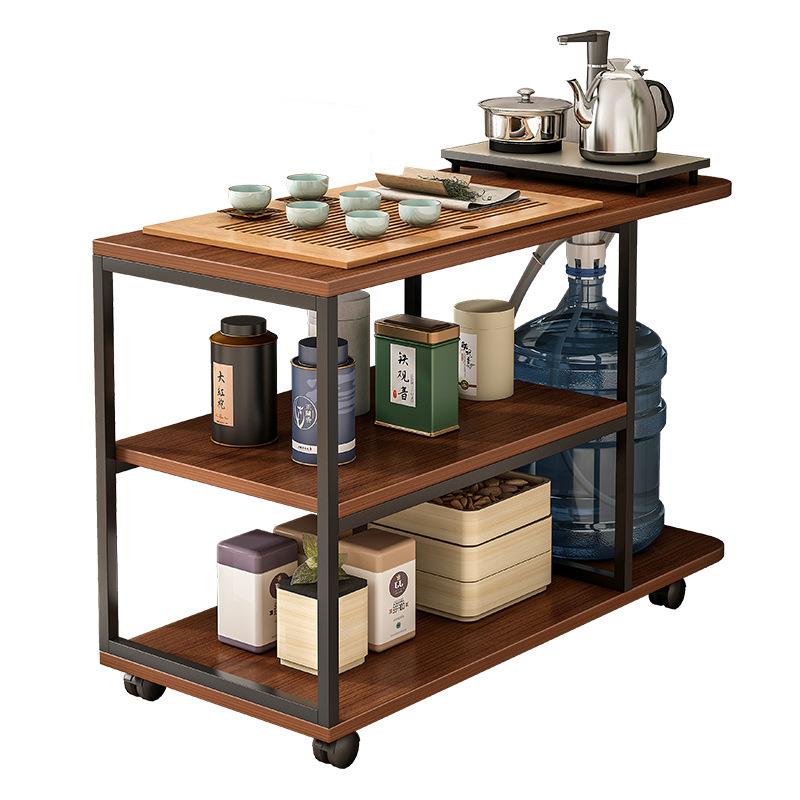 客厅茶水柜茶桌边柜沙发边柜侧边柜简约现代边桌边几小桌子置物架 - 图3