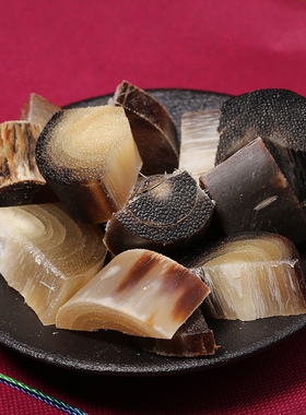 披毛犀角碎料珍贵药材去热火泡酒冲水养身降压鱼子纹高档送礼佳品