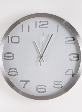 现代简约钟表挂钟客厅超静音家用石英钟卧室创意T大气个性时钟挂