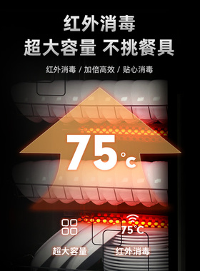 消毒柜商用双开门立式大容量不锈钢酒店厨房餐饮饭店消毒碗柜家用