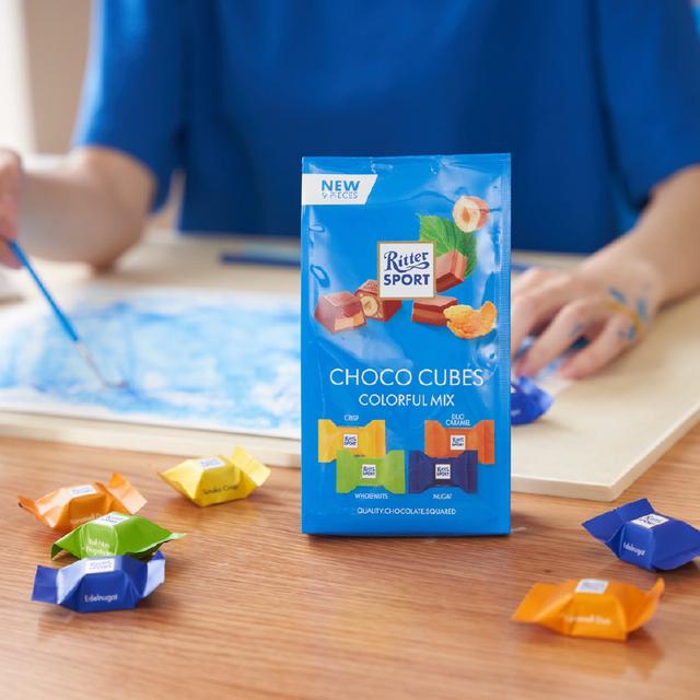 临期德国RitterSport瑞特滋迷你夹心牛奶巧克力72g什锦装榛子黑巧 - 图3