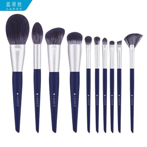 LADES/蓝蒂丝碧海潮生10支化妆刷套刷眼影刷初学者柔软软毛便携 - 图3