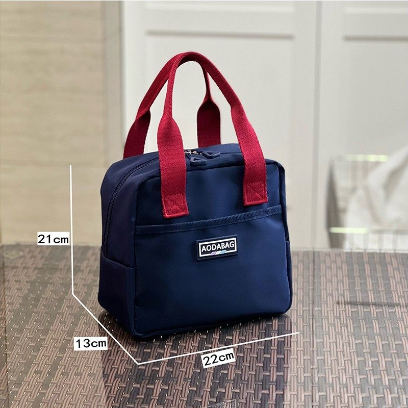 新款防水牛津布上班族手提包饭盒袋带饭手提袋便携保温铝箔便当包,淘宝优惠券,粉丝福利购,淘宝优惠卷