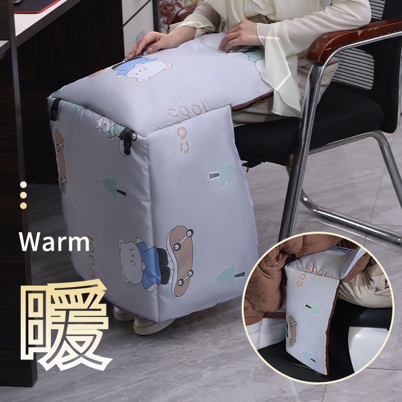 电动车挡风被单内搭被防寒保暖膝盖防风家用外穿加厚护膝护腿神器 - 图0