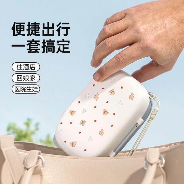 爱尼诺新生儿便携式硅胶奶瓶刷多功能外出旅行奶嘴刷吸管刷收纳盒,淘宝优惠券,粉丝福利购,淘宝优惠卷