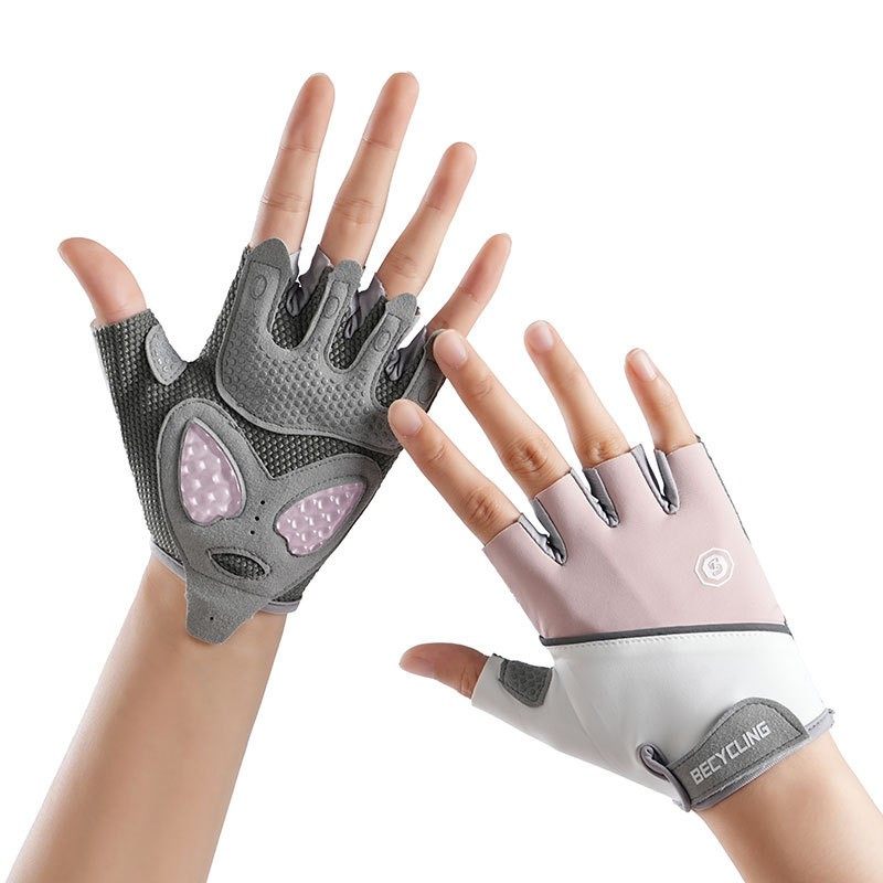 健身男女半指手套防滑运动耐磨气垫软壶铃冰丝透气瑜伽防茧骑行,淘宝优惠券,粉丝福利购,淘宝优惠卷
