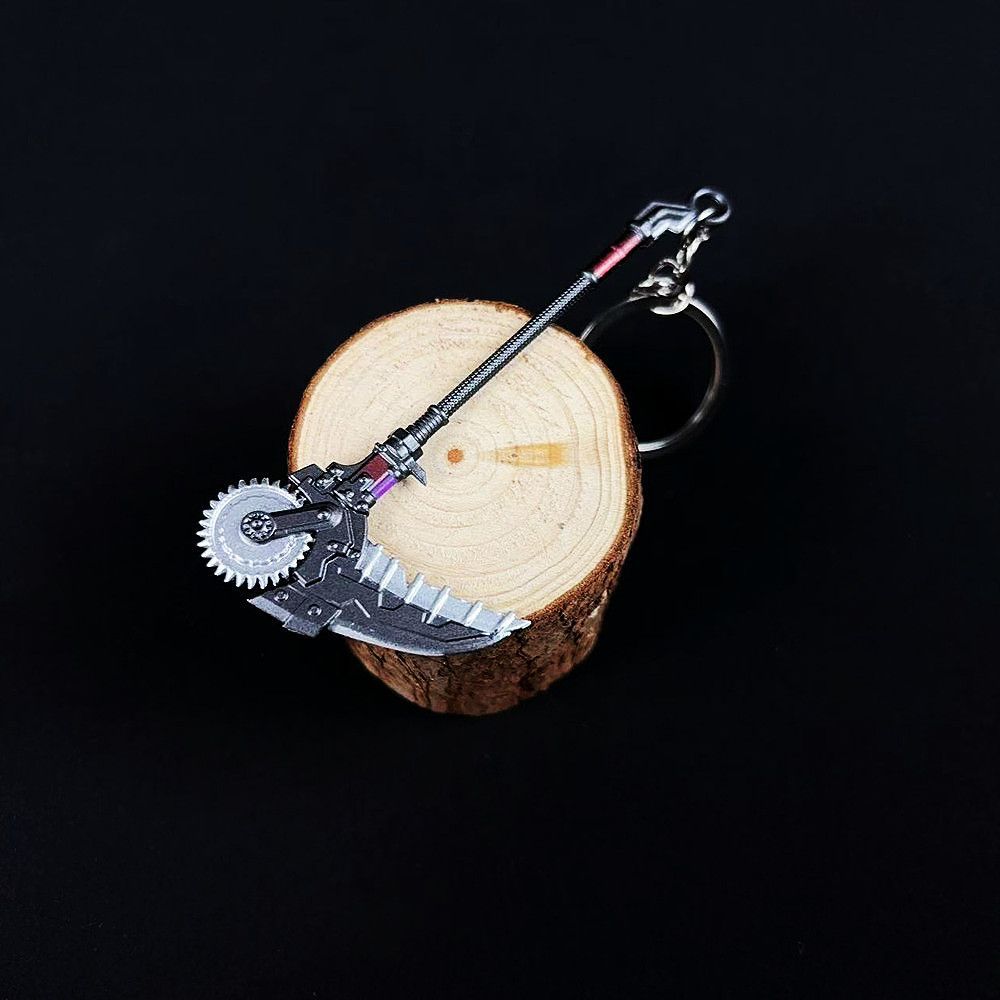 战镰碎刃挂件钥匙扣和平精英周边武器模型合金金属书包挂饰饰品 - 图3