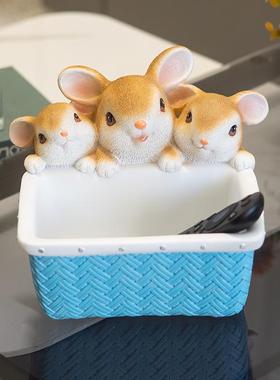 泉瀚玄关放钥匙的摆件创意家居客厅茶几装饰可爱狗鞋柜门口收纳盘