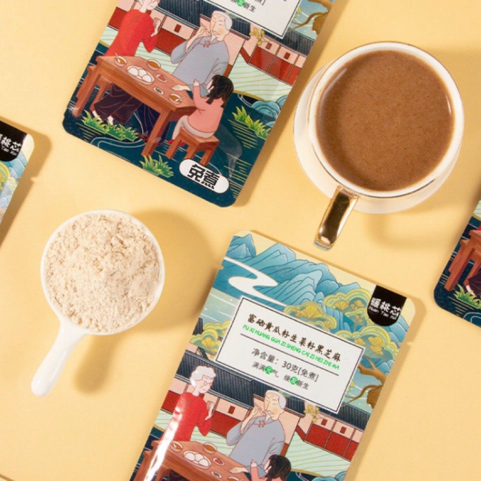 股关节调养富硒东北老旱黄瓜籽粉生菜籽粉黑芝麻粉350克/盒,淘宝优惠券,粉丝福利购,淘宝优惠卷