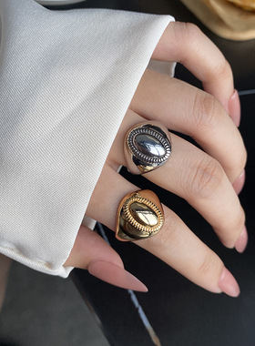 925 Sterling Silver Resizable Opening Rings for Women Gold