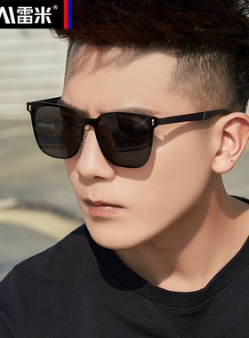 雷米墨镜男士偏光太阳镜高级感开车潮流眼睛防紫外线眼镜大框时尚
