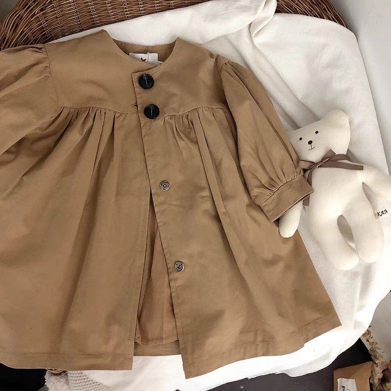 韩国童装森系复古范法式气质女童风衣外套儿童单排扣娃娃风衣外套,淘宝优惠券,粉丝福利购,淘宝优惠卷