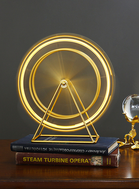 北欧风旋转摩天轮模型摆件家居客厅电视柜装饰品办公室桌面小摆设