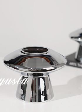 玻璃简约客厅茶几插干花瓶餐厅吧台柜花器别墅样板间摆件软装饰品