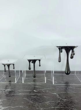 现代简约创意水滴摆件 样板间售楼处客厅卧室电视柜软装饰品