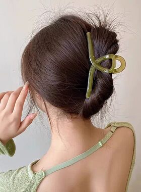 发夹女后脑勺盘发抓夹大号气质
