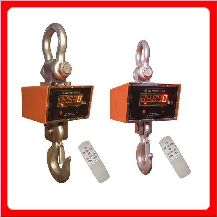 吊环式数显电子吊称OCS-20吨双竖线拉力计20吨大量程吊钩称 - 图1
