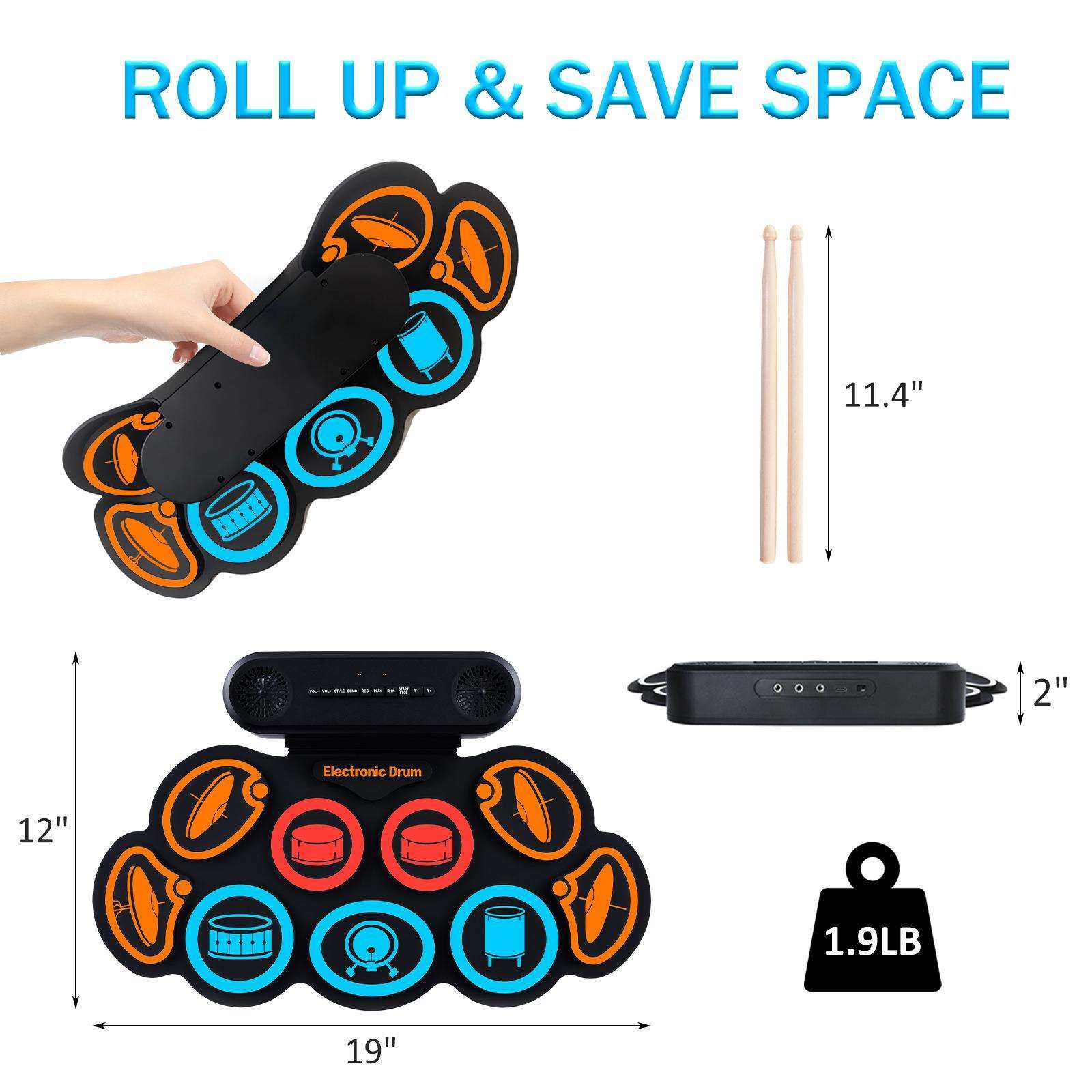 G7手卷电子鼓架子鼓折叠便携专业练手神器爵士儿童初学者电子,淘宝优惠券,粉丝福利购,淘宝优惠卷